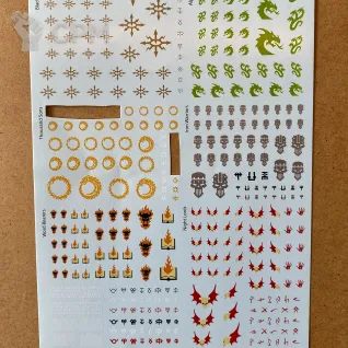 Описание картинки Chaos Space Marine Transfer Sheet от notr3d по цене 237руб | Свободный Рынок Миниатюр - СРМ