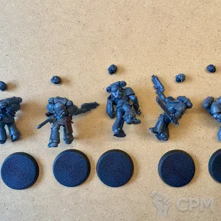 Описание картинки Assault Intercessor Squad от notr3d по цене 1 900руб | Свободный Рынок Миниатюр - СРМ