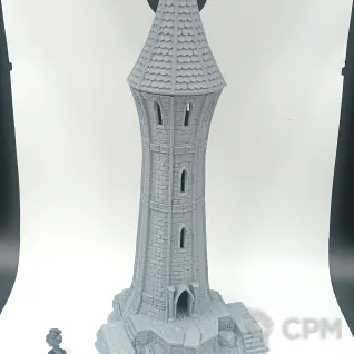 Описание картинки Эльфийская Башня - Фэнтези Террейн от Terrain Print по цене 2 500руб | Свободный Рынок Миниатюр - СРМ