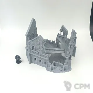 Описание картинки Разрушенный Дом Аркенфела №4 - Фэнтези Террейн от Terrain Print по цене 1 600руб | Свободный Рынок Миниатюр - СРМ