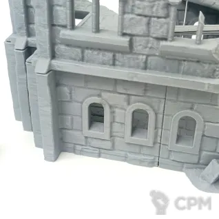 Описание картинки Разрушенный Дом Аркенфела №4 - Фэнтези Террейн от Terrain Print по цене 1 600руб | Свободный Рынок Миниатюр - СРМ