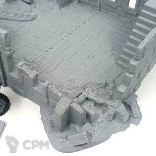 Описание картинки Разрушенный Дом Аркенфела №4 - Фэнтези Террейн от Terrain Print по цене 1 600руб | Свободный Рынок Миниатюр - СРМ