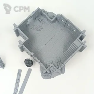 Описание картинки Разрушенный Дом Аркенфела №4 - Фэнтези Террейн от Terrain Print по цене 1 600руб | Свободный Рынок Миниатюр - СРМ
