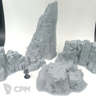 Описание картинки Большие Камни - Террейн от Terrain Print по цене 2 800руб | Свободный Рынок Миниатюр - СРМ