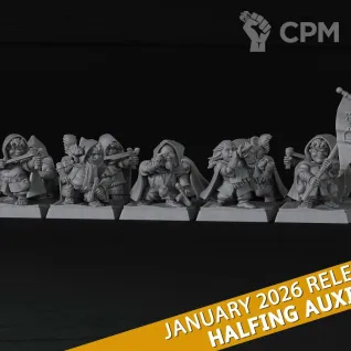 Описание картинки Halfling Slingers от 3DPrintClub по цене 110руб | Свободный Рынок Миниатюр - СРМ