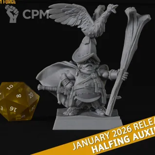 Описание картинки Halfling Captain от 3DPrintClub по цене 220руб | Свободный Рынок Миниатюр - СРМ