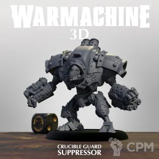 Описание картинки Crucuble guard - Suppressor от 3Д печать миниатюр по цене 1 123руб | Свободный Рынок Миниатюр - СРМ