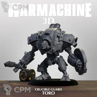 Описание картинки Crucuble guard - Toro от 3Д печать миниатюр по цене 1 123руб | Свободный Рынок Миниатюр - СРМ