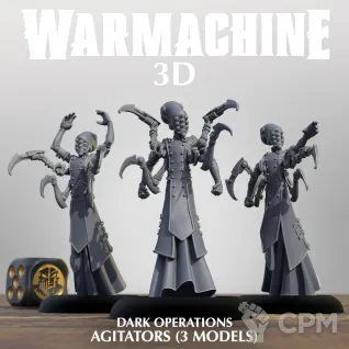 Описание картинки Dark Operations - Agitators от 3D Print Workshop по цене 477руб | Свободный Рынок Миниатюр - СРМ