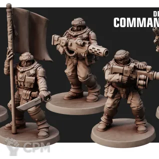 Описание картинки Command Squad/Desert Hawk Command Squad от Laboratory of Chaos по цене 250руб | Свободный Рынок Миниатюр - СРМ