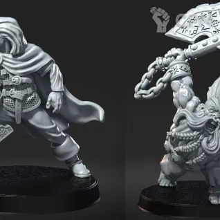 Описание картинки Gotrek and Felix от Daniilfedyakov по цене 320руб | Свободный Рынок Миниатюр - СРМ