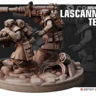 Описание картинки Heavy Weapons Squad lascannon team/Hawks lascannon team от Laboratory of Chaos по цене 195руб | Свободный Рынок Миниатюр - СРМ