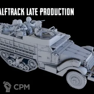 Описание картинки M3A2 HalfTruck от Пластиковые флэшбеки по цене 750руб | Свободный Рынок Миниатюр - СРМ