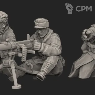 Описание картинки Finnish MMG team от Пластиковые флэшбеки по цене 350руб | Свободный Рынок Миниатюр - СРМ