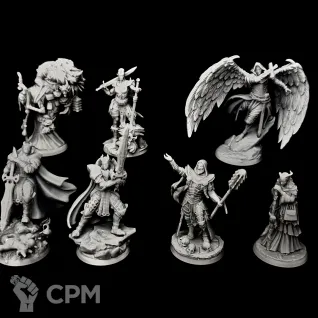 Описание картинки Набор FleshOfGods для DnD 32мм от R.E.print по цене 1 000руб | Свободный Рынок Миниатюр - СРМ
