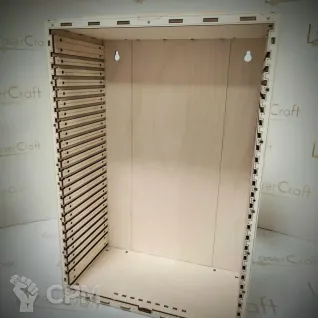 Описание картинки SH-M2-390 Шкаф для миниатюр (без экрана) от StudioOtolega по цене 1 900руб | Свободный Рынок Миниатюр - СРМ