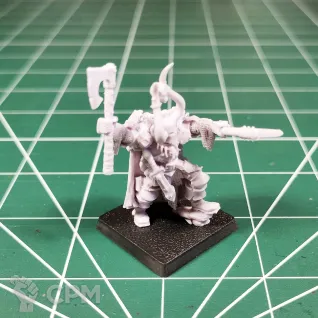 Описание картинки Chaos Lord or Champion with Additional Hand Weapon от Каджит по цене 3 498руб | Свободный Рынок Миниатюр - СРМ