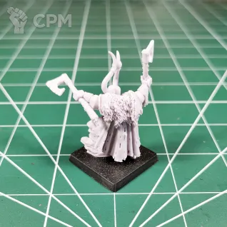Описание картинки Chaos Lord or Champion with Additional Hand Weapon от Каджит по цене 3 498руб | Свободный Рынок Миниатюр - СРМ
