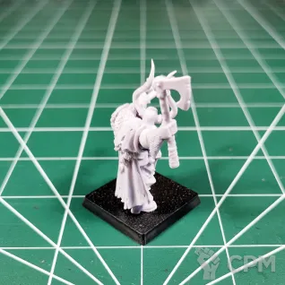 Описание картинки Chaos Lord or Champion with Additional Hand Weapon от Каджит по цене 3 498руб | Свободный Рынок Миниатюр - СРМ