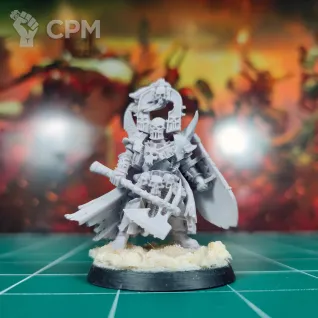 Описание картинки Chaos Lord or Exalted Hero of Khorne от Каджит по цене 3 498руб | Свободный Рынок Миниатюр - СРМ