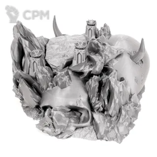 Описание картинки WH40K Террейн - Sanguis Crimson Anomaly - Skull от 3Д печать миниатюр по цене 4 237руб | Свободный Рынок Миниатюр - СРМ