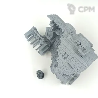Описание картинки Разрушенная Водяная Мельница - Фэнтези Террейн от Terrain Print по цене 2 350руб | Свободный Рынок Миниатюр - СРМ