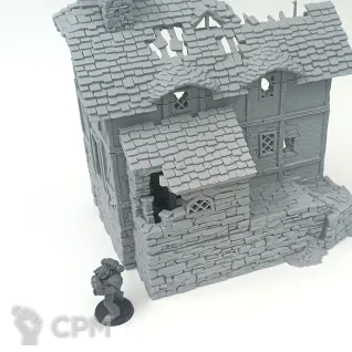 Описание картинки Разрушенная Водяная Мельница - Фэнтези Террейн от Terrain Print по цене 2 350руб | Свободный Рынок Миниатюр - СРМ