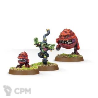 Описание картинки Classic Squigs, Squig Herders, Gnarly Cave Squigs, The Chase от Каджит по цене 3 998руб | Свободный Рынок Миниатюр - СРМ