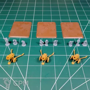 Описание картинки GBX118 15cm Nebelwerfer Battery Mid War x3 Guns Plastic от Vault Boy по цене 2 798руб | Свободный Рынок Миниатюр - СРМ