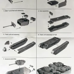 Описание картинки WW2V15023 British Churchill Tank x4 от Vault Boy по цене 2 798руб | Свободный Рынок Миниатюр - СРМ