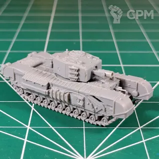 Описание картинки WW2V15023 British Churchill Tank x4 от Vault Boy по цене 2 798руб | Свободный Рынок Миниатюр - СРМ
