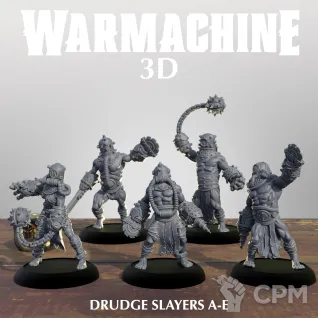 Описание картинки Dark Operations - Drudge Slayers x5 (A-E) от 3D Print Workshop по цене 877руб | Свободный Рынок Миниатюр - СРМ