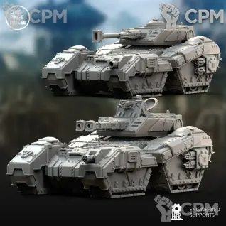 Описание картинки Rogal Dorn/Human Defence Force - Heavy Tank OPR от Laboratory of Chaos по цене 2 000руб | Свободный Рынок Миниатюр - СРМ