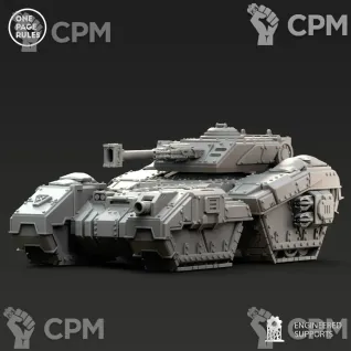 Описание картинки Rogal Dorn/Human Defence Force - Heavy Tank OPR от Laboratory of Chaos по цене 2 000руб | Свободный Рынок Миниатюр - СРМ
