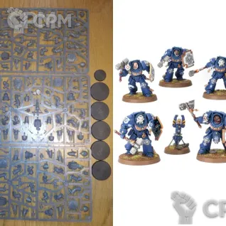 Описание картинки Terminator Assault Squad (оригинал) от GLOM по цене 4 900руб | Свободный Рынок Миниатюр - СРМ