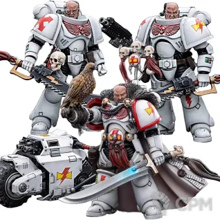 Описание картинки White scars Kor'sarro Khan / squad on bikes (скидка!) от ekovnatskiy по цене 20 000руб | Свободный Рынок Миниатюр - СРМ