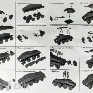 Описание картинки WW2V15031 German SdKfz 231 8 rad Armoured Car x10 от Vault Boy по цене 6 498руб | Свободный Рынок Миниатюр - СРМ