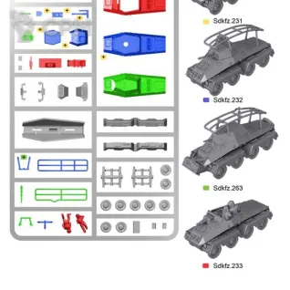 Описание картинки WW2V15031 German SdKfz 231 8 rad Armoured Car x10 от Vault Boy по цене 6 498руб | Свободный Рынок Миниатюр - СРМ