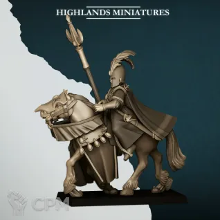 Описание картинки Mounted Aegean Mage on Horse от Age of Printmar по цене 300руб | Свободный Рынок Миниатюр - СРМ