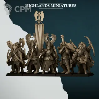 Описание картинки Nemean Lions with Bows от Age of Printmar по цене 762руб | Свободный Рынок Миниатюр - СРМ