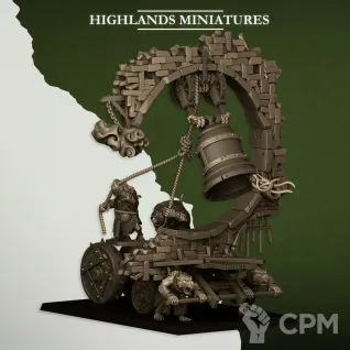 Описание картинки Moving Sewer with Bell and Censer от Age of Printmar по цене 1 622руб | Свободный Рынок Миниатюр - СРМ