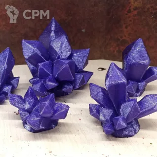 Описание картинки Кристаллы, фиолетовые (террейн) от Artiz по цене 400руб | Свободный Рынок Миниатюр - СРМ
