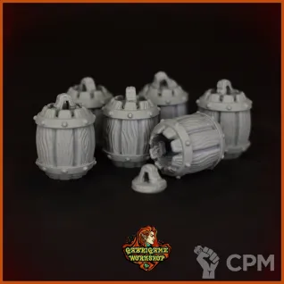 Описание картинки Бочки 2 от Gabrigame_Terrain по цене 350руб | Свободный Рынок Миниатюр - СРМ