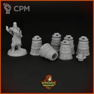 Описание картинки Бочки от Gabrigame_Terrain по цене 350руб | Свободный Рынок Миниатюр - СРМ
