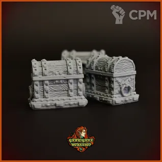 Описание картинки Сундуки от Gabrigame_Terrain по цене 370руб | Свободный Рынок Миниатюр - СРМ