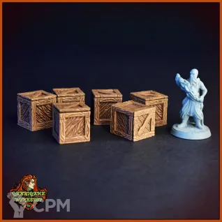 Описание картинки Набор ящиков от Gabrigame_Terrain по цене 450руб | Свободный Рынок Миниатюр - СРМ