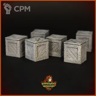 Описание картинки Набор ящиков от Gabrigame_Terrain по цене 450руб | Свободный Рынок Миниатюр - СРМ