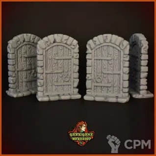 Описание картинки Набор из 4х дверей от Gabrigame_Terrain по цене 730руб | Свободный Рынок Миниатюр - СРМ