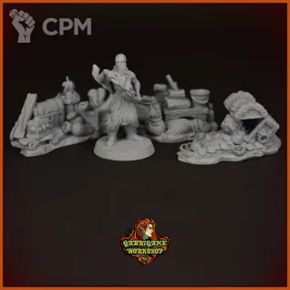 Описание картинки Набор предметов и сокровищ от Gabrigame_Terrain по цене 650руб | Свободный Рынок Миниатюр - СРМ