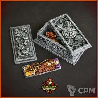 Описание картинки Древний саркофаг со съемными деталями от Gabrigame_Terrain по цене 460руб | Свободный Рынок Миниатюр - СРМ